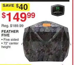 Dunham's Sports FEATHER FIVE offer