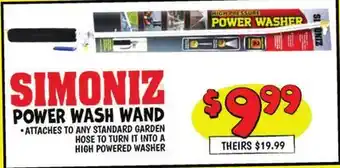 Ollie's SIMONIZ POWER WASH WAND offer