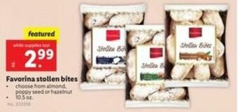 Lidl Favorina Stollen Bites offer