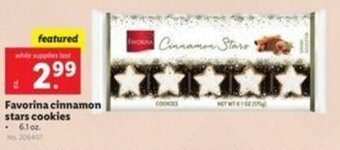 Lidl Favorina Cinnamon Stars Cookies offer