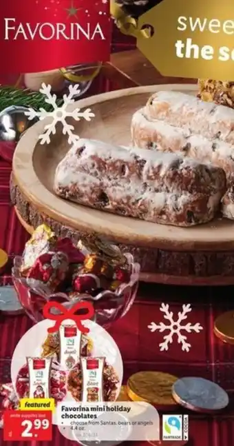 Lidl Favorina Miniholiday Chocolates 4.4 oz offer