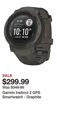 Cabela's Garmin Instinct 2 GPS Smartwatch - Graphite offer