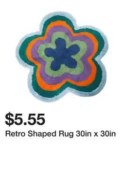 Five Below Retro Shaped Rug 30in x 30in offer