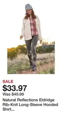 Cabela's Natural Reflections Eldridge Rib-Knit Long-Sleeve Hooded Shirt Jacket for Ladies offer