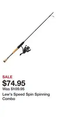 Cabela's Lew's Speed Spin Spinning Combo offer
