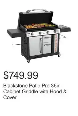 Costco Blackstone Patio Pro 36in Cabinet Griddle with Hood & Cover offer