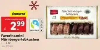 Lidl Favorina Mini Nürnbergerlebkuchen 7 oz offer