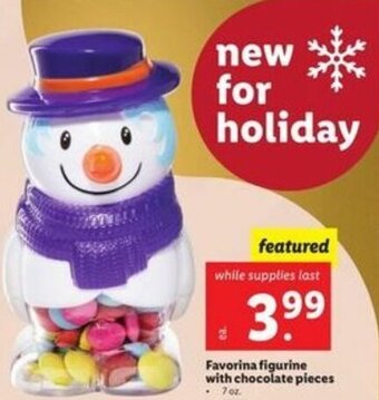 Lidl Favorina Figurine With Chocolate Pieces offer