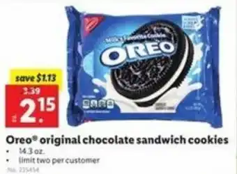 Lidl Oreo Original Chocolate Sandwich Cookies offer