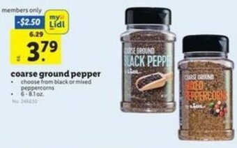 Lidl Coarse Ground Pepper offer