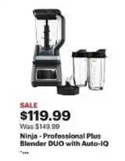 Best Buy Ninja - Professional Plus Blender DUO with Auto-IQ offer