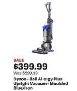 Best Buy Dyson - Ball Allergy Plus Upright Vacuum - Moulded Blue/Iron offer