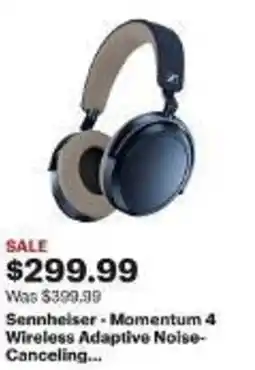 Best Buy Sennheiser Momentum 4 Wireless Adaptive Noise- Canceling... offer