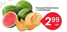 Albertsons Personal Watermelon or Cantaloupe offer