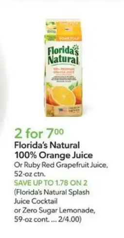 Publix Florida's Natural offer