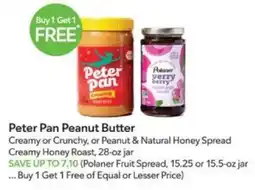 Publix Peter Pan Peanut Butter offer