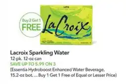 Publix Lacroix Sparkling Water offer