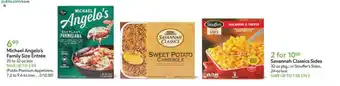 Publix Michael Angelo's Family Size Entrée offer