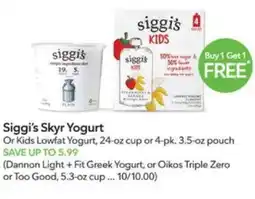 Publix Siggi's Skyr Yogurt offer