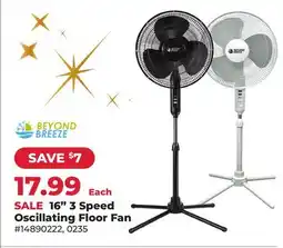 Runnings Beyond Breeze 16 3 Speed Oscillating Floor Fan offer