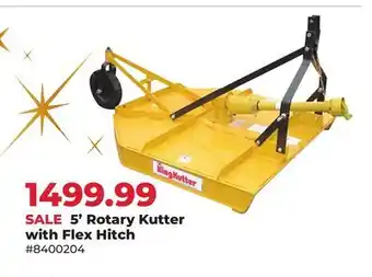 Runnings 5' Rotary Kutter with Flex Hitch offer