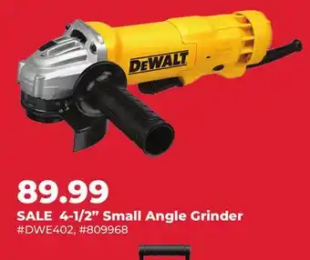 Runnings DEWALT 4-1/2 Small Angle Grinder offer