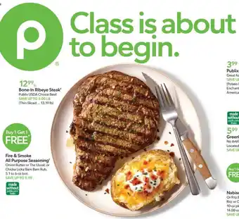 Publix Bone-In Ribeye Steak offer