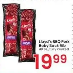 Albertsons Lloyd's BBQ Pork Baby Back Rib 40 oz. fully cooked offer