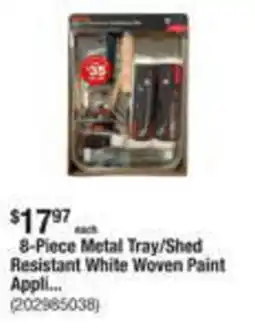 The Home Depot 8-Piece Metal Tray/Shed offer