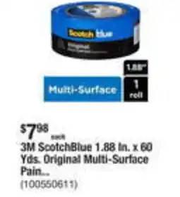 The Home Depot 3M ScotchBlue 1.88 In. x 60 Yds. Original Multi-Surface Pain.. offer