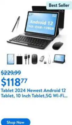 Walmart Tablet 2024 Newest Android 12 Tablet, 10 Inch Tablet, 5G Wi-Fi... offer