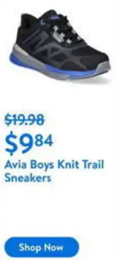 Walmart Avia Boys Knit Trail Sneakers offer