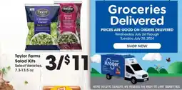 Kroger Taylor Farms Salad Kits offer