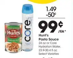 Kroger Hunt's PASTA SAUCE Garlic & Heris offer
