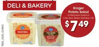 Kroger Kroger Potato Salad offer