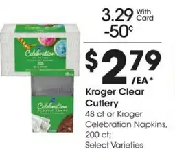 Kroger Kroger Clear Cutlery offer