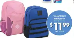 Kroger Colorblock Backpack offer