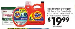 Kroger Tide Laundry Detergent offer