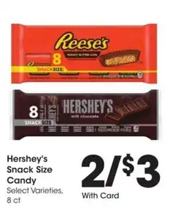 Kroger HERSHEY'S Snack Size Candy offer