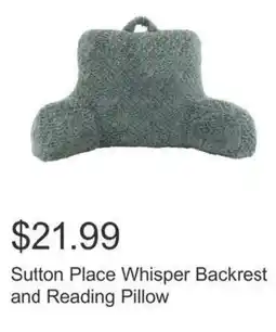 Costco Sutton Place Whisper Backrest and Reading Pillow offer