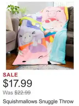 Costco Squishmallows Snuggle Throw offer