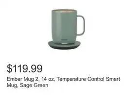 Costco Ember Mug 2, 14 oz, Temperature Control Smart Mug, Sage Green offer