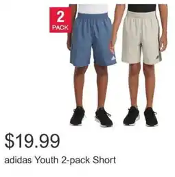 Costco adidas Youth 2-pack Short offer