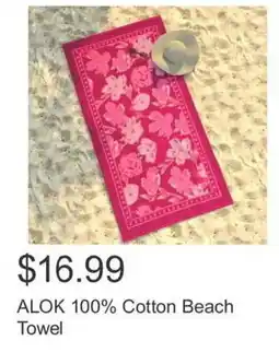 Costco ALOK 100% Cotton Beach Towel offer