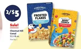 Family Dollar Chestnut Hill Cereal offer