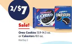 Family Dollar Oreo Cookies 13.9-14.3 oz. or Cakesters 10.1 oz offer