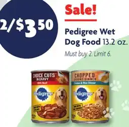 Family Dollar Pedigree Wet Dog Food offer