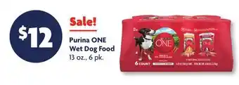 Family Dollar Purina ONE Wet Dog Food offer