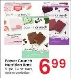 Albertsons Power Crunch Nutrition Bars 5-pk, 14 oz. bars, select varieties offer
