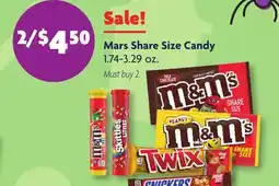 Family Dollar Mars Share Size Candy offer